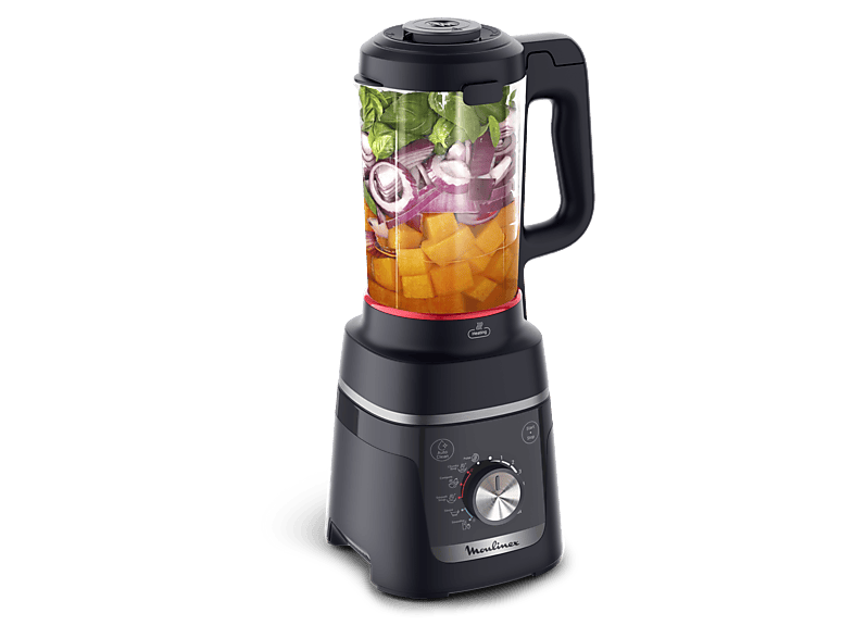 Moulinex Blendforce Cook LM5758 Batidora que cocina 1,5 L 5 Programas automáticos 6 velocidades 1000W Autolimpieza Negro