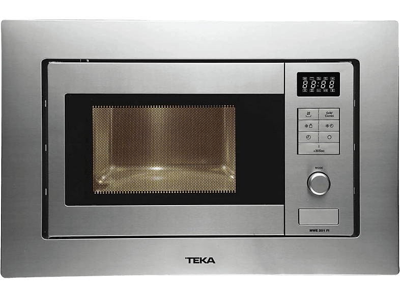 Teka MWE202 FI Integrable Con grill 800 W 5 niveles de potencia 20 l Plata