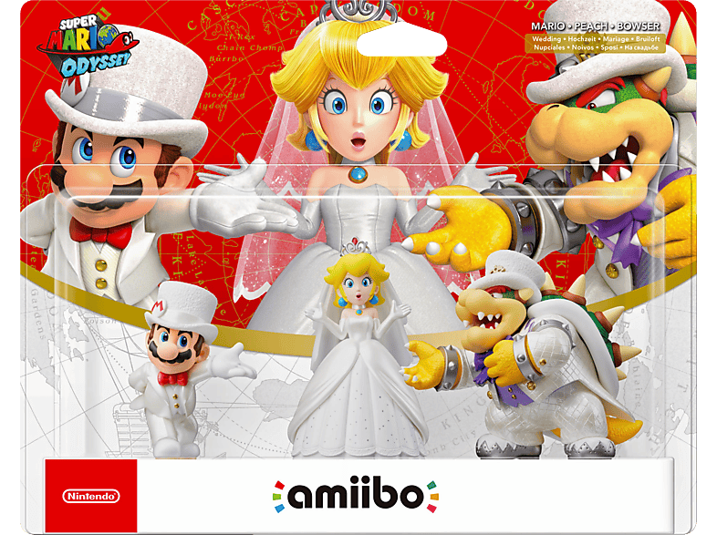 Mario + Peach + Bowser (Nupciales) - Colección Super Mario