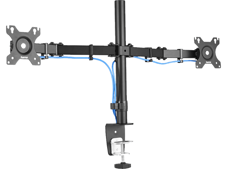 Hama Holder De 13 a 32 con 2 Brazos VESA 75x75-100x100 Inclinación +45°/-45° Giro 180° Hasta 8kg Altura ajustable Negro
