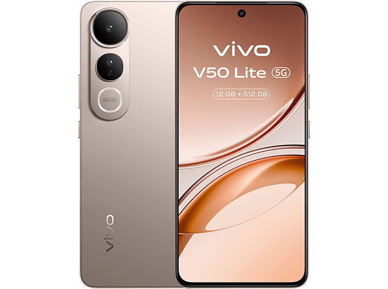 vivo V50 Lite Titanium Gold 512 GB 12 GB RAM 6.77 AMOLED MediaTek Dimensity 6300 6500mAh