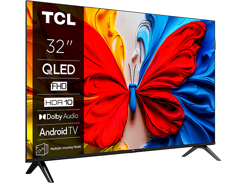 TCL 32S5K Full-HD IPQ 2.0 Engine Smart TV DVB-T2 (H.265) 60 Hz WiFi Negro