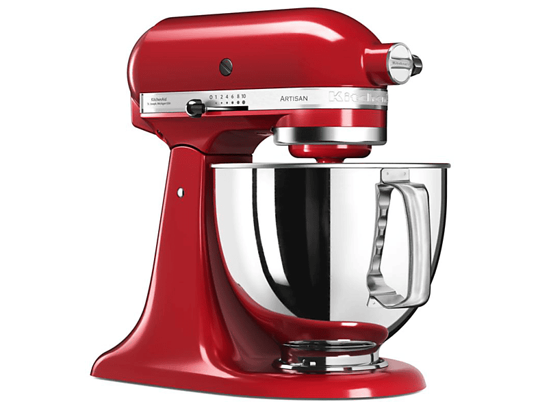 Kitchen-Aid Artisan 5KSM125EER 300W 4.8 l Hasta 220 rpm 4 accesorios Rojo