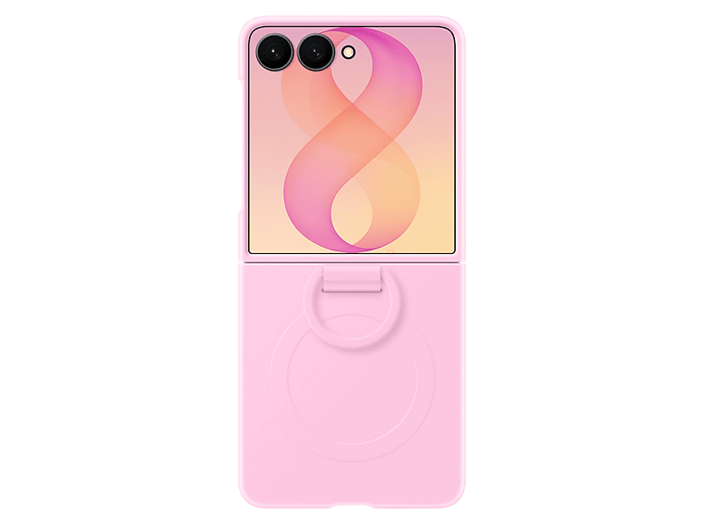 Samsung Para Samsung Galaxy Z Flip8 De Silicona con anillo Magnética Rosa