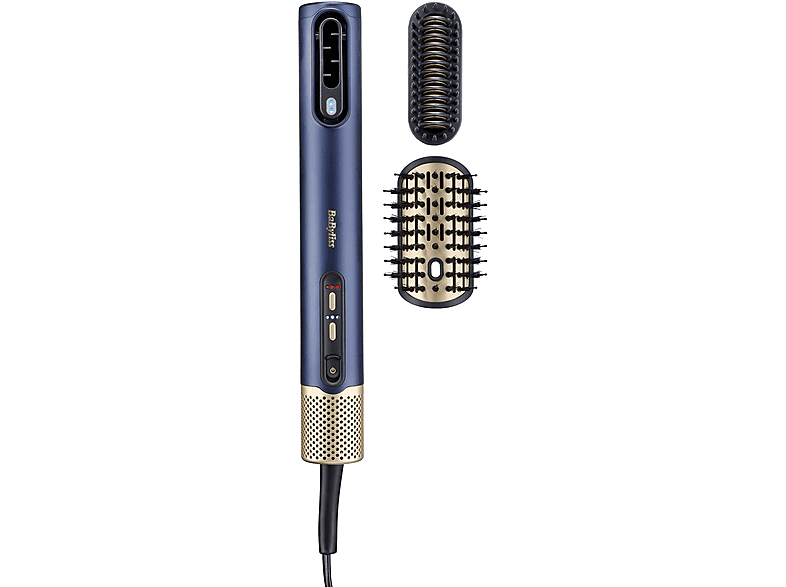BaByliss Air Wand Alisador y Styler De cabello mojado a peinado perfecto Con aire 1600W 123 km/h 4 temperaturas 3 velocidades Azul