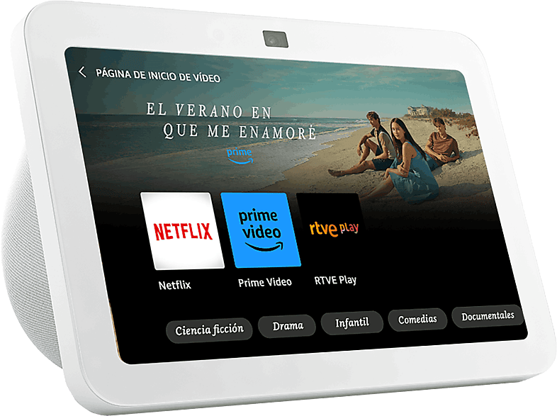 Echo Show 8 (3.ª generación 2023) Pantalla táctil inteligente de alta definición con audio espacial controlador de Hogar digital y Alexa Blanco