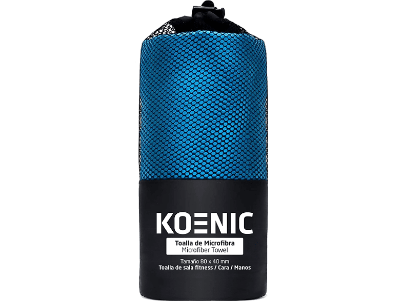 Koenic Microfibra 80x40cm Poliéster y nylon Súper absorción Azul