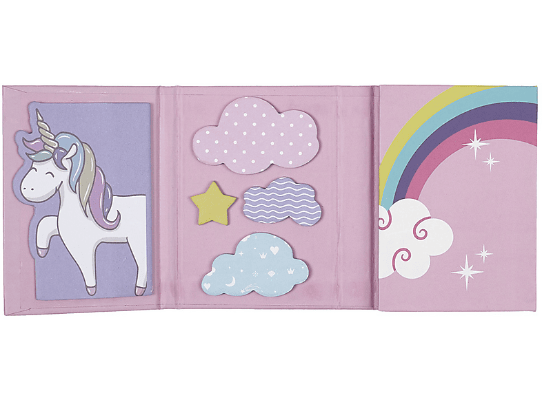 CMP Paris EC5253 10 blocs formas adhesivas Diseño Unicornio Rosa
