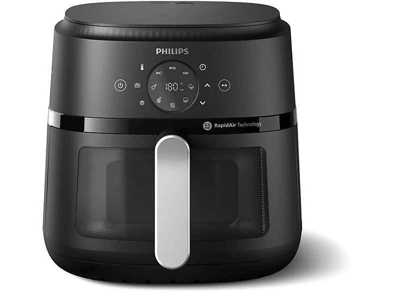 Philips AirFryer NA231/00 6.2 L 1700 W 9 Programas Tecnología Rapid Air Negro Plata