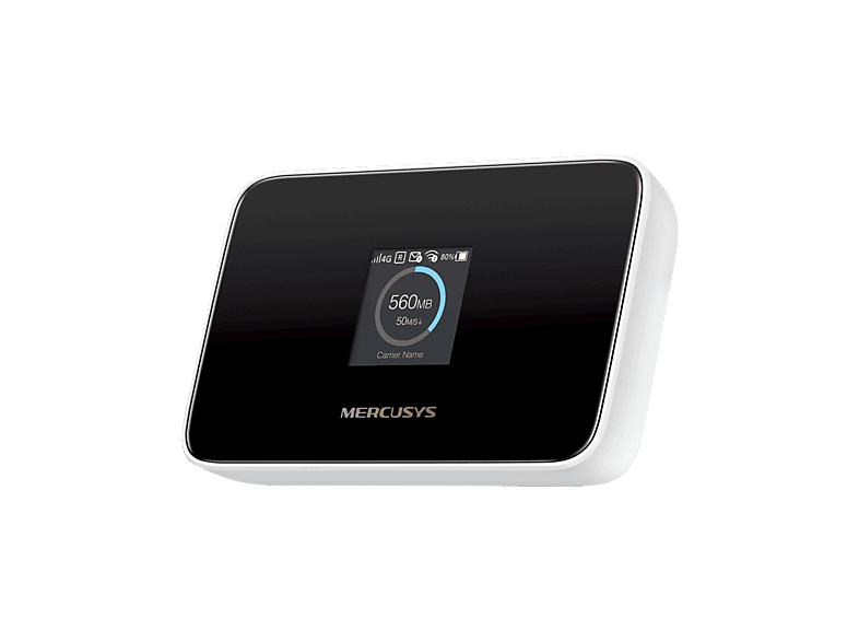 Mercusys MT115 150 Mbps AX300  WiFi  6 4G Pantalla intuitiva,Hasta 10 dispositivos Blanco/Negro