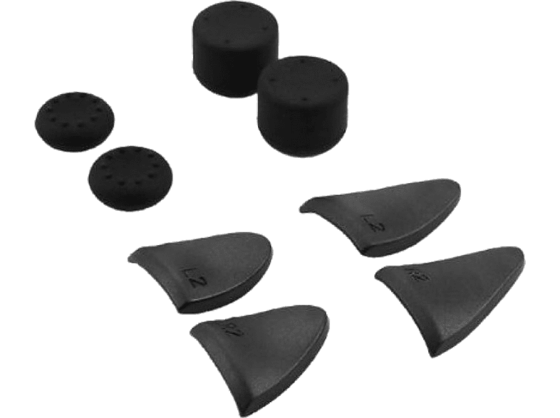 Ardistel Blackfire 8IN1 Precision Triggers & Grips Kit Para mando DualSense de PS5 8 unidades Negro