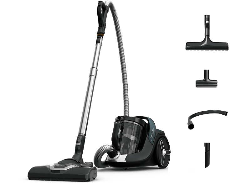 Rowenta Green Force Cyclonic Effitech+ RO7C71 900W 2.5 L Filtración HEPA Radio Acción 9 m 66 dB(A) Kit hogar y coche Azul
