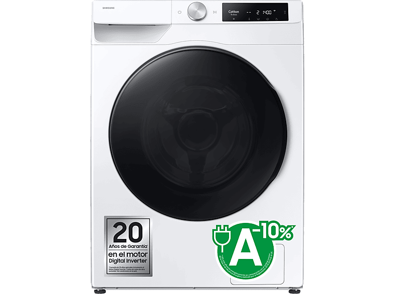 Samsung WD90DG6B85BEU3 9 kg 6 kg Autodosificación AI Wash AI EcoBubble™ Blanco