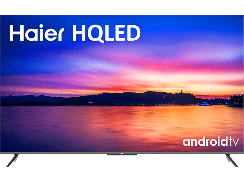 TV HQLED 75- Haier P8 Series H75P800UG UHD 4K Smart TV (Android TV 11) HDR 4K Dolby Atmos-Vision Diseño metálico Control por Voz Negro