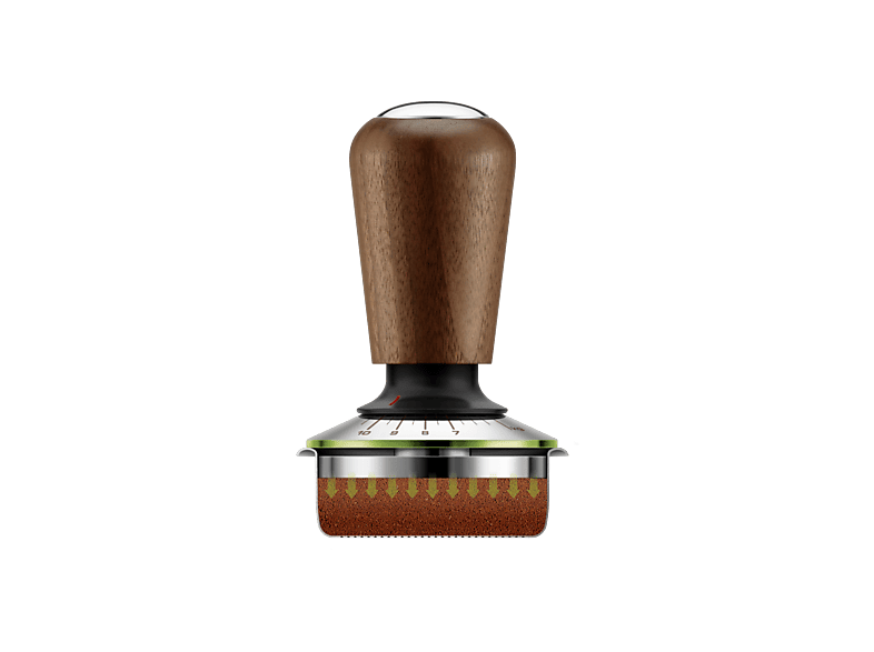 Sage the Force Gauge Tamper™ 58mm Presión Precisa Placa Niveladora Presión Uniforme Acero inoxidable y Nogal