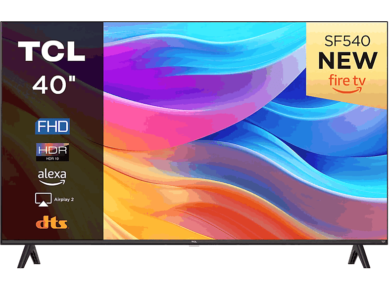 TCL 40SF540 Fire TV Full-HD Procesador cuatro nucleos HDR10 Dolby audio Negro