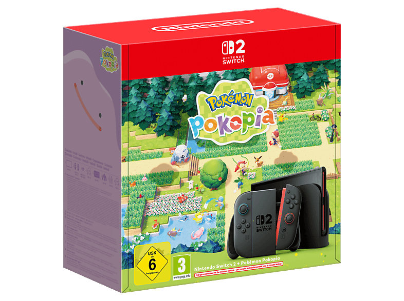 Nintendo Switch 2 + Pokemon Pokopia 7.9” Full HD HDR 120 Hz 256 GB Magnetic Joy-Con 2 con modo ratón Negro