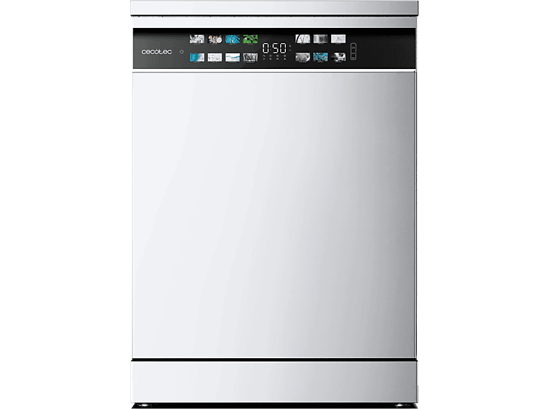 Cecotec Bolero Aguazero 6700 B 15 cubiertos 14 programas Motor Inverter Plus Clase B Pantalla FullColor XXL 60 cm White