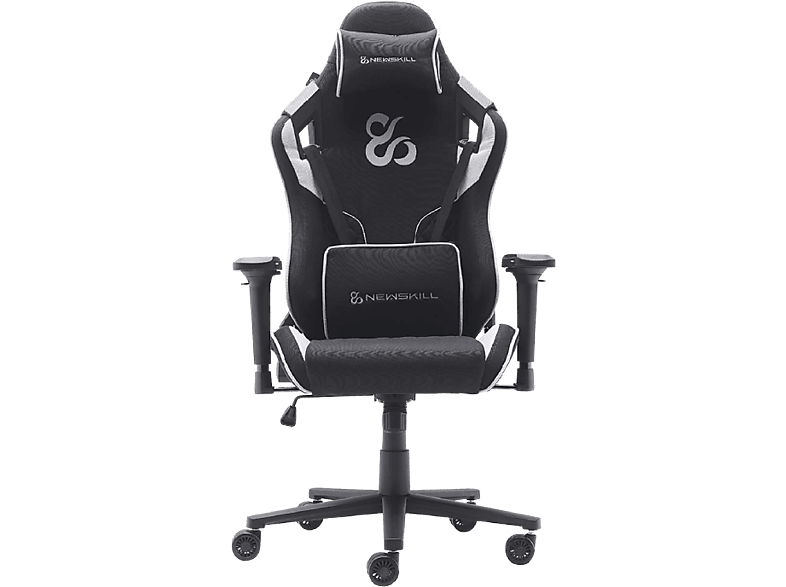 Newskill Takamikura V2 Reposabrazos 4D Tela Transpirable Cojines Lumbar y Cervical Reclinable en 180º Hasta 136 kg Gris