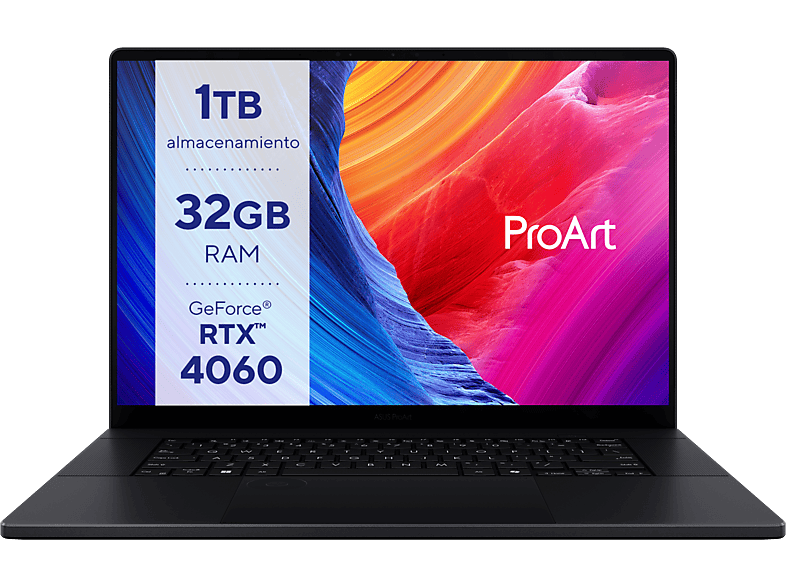 ASUS  ProArt P16 H7606WV-ME042 16 WQUXGA AMD Ryzen AI 9 HX 370 32GB RAM 1TB SSD GeForce RTX™ 4060 Windows 11 Home