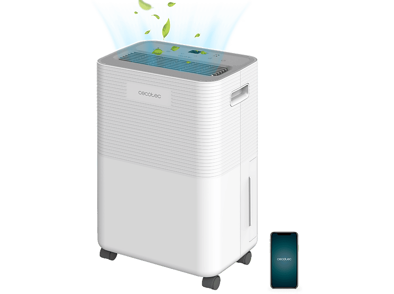 Cecotec BigDry 8000 Expert Connected Depósito 2 l Cobertura 30 m² 16L/día Temporizador 24h White