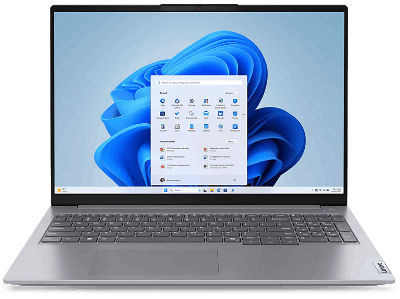 Lenovo ThinkBook 16 G7 ARP Profesional 16 WUXGA,AMD Ryzen™ 5 7535HS 16GB RAM 512GB SSD AMD Radeon™ 660M Graphics W11 Pro Gris