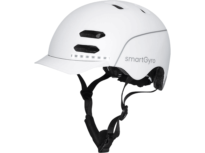 SmartGyro Helmet Para Patinete Eléctrico O Bicicleta Talla L Talla Cabeza 61 cm Blanco
