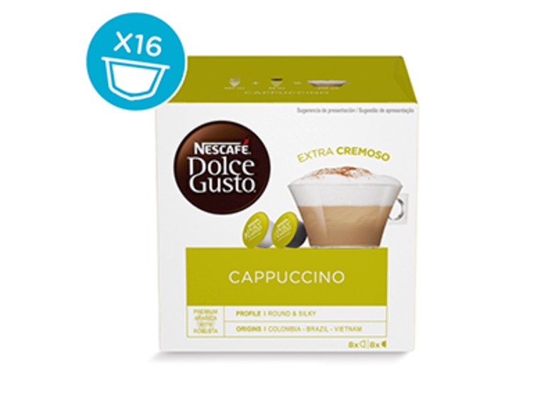 Nescafé Dolce Gusto Cappuccino 8+8 Cápsulas