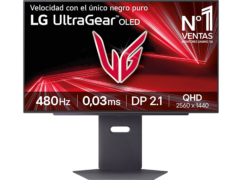 LG UltraGear™ 27GX790A-B 27 QHD 480 Hz 0.03 ms 2x HDMI FreeSync™ Altura Ajustable Morado grisáceo