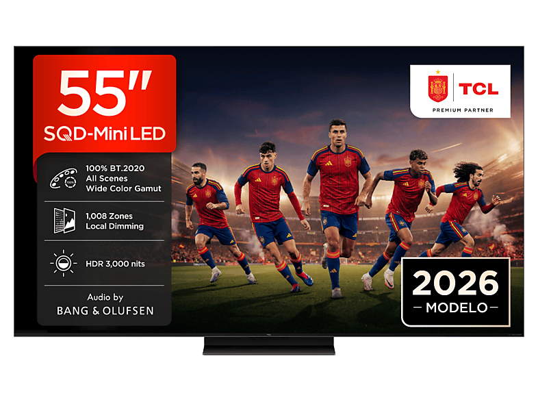TCL 55C8L UHD 4K MT9655 Smart TV DVB-T2 Negro