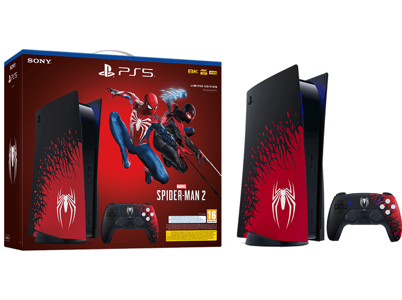 Sony PS5 Standard 825 GB 4K Edición Limitada + Juego Marvel’s Spider-Man 2 (código descarga)
