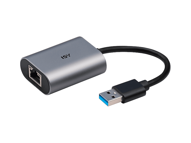 ISY IAD-1010-A Universal 1x USB-A 1x Ethernet RJ45 15cm 1 Gbps Plata