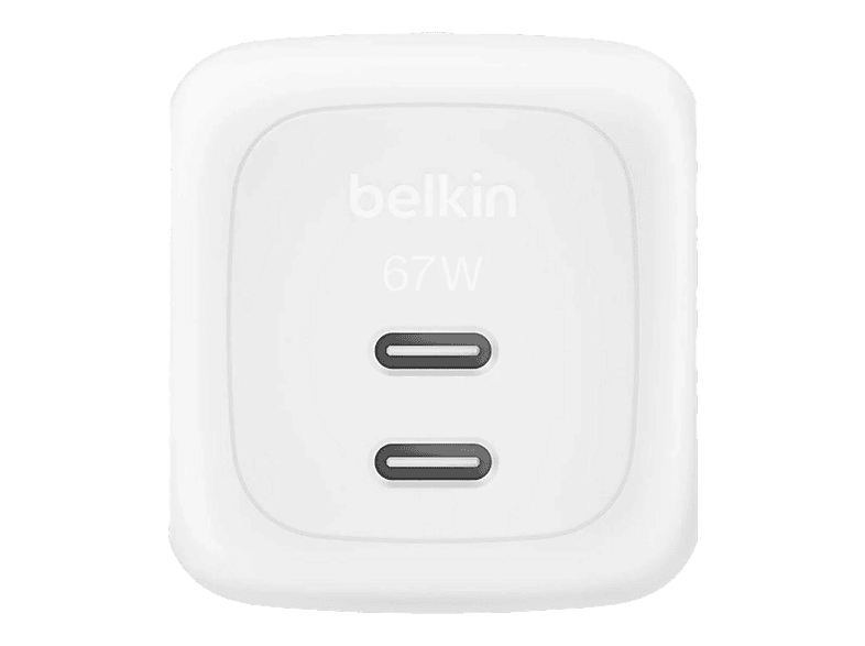 Belkin WCH020KQWH Universal 2x USB-C 67W Carga Rápida Blanco