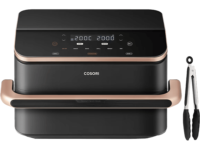 Cosori Dual Blaze TwinFry Chef Edition 2800 W Temporizador 1 min - 48h 6 Programas en 1 WiFi Negro