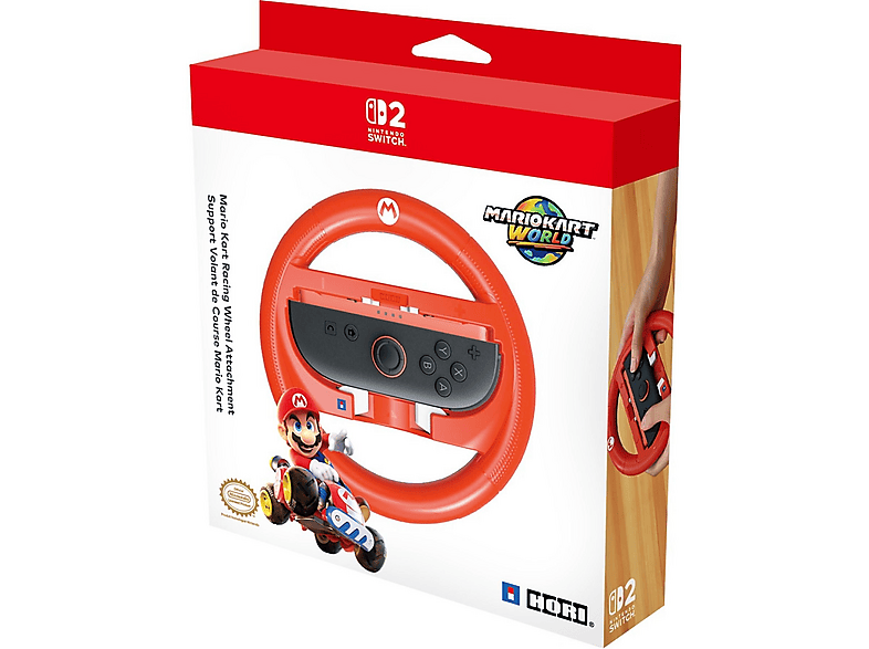 Hori Volante Mario Kart Mario Para Nintendo Switch 2 y Nintendo Switch Con botón L/R Empuñaduras texturizadas