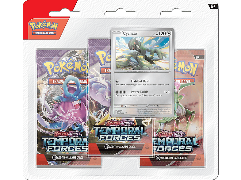 Magicbox Pokemon Scarlet & Violet Temporal Forces 3 Booster Blister: Cyclizar Aleatorio