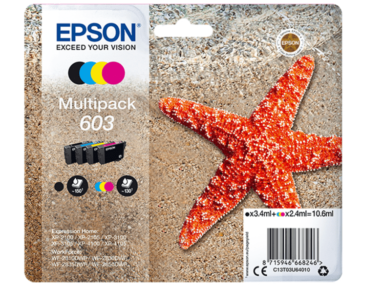 Epson Multipack 4 Colores 603 Ink