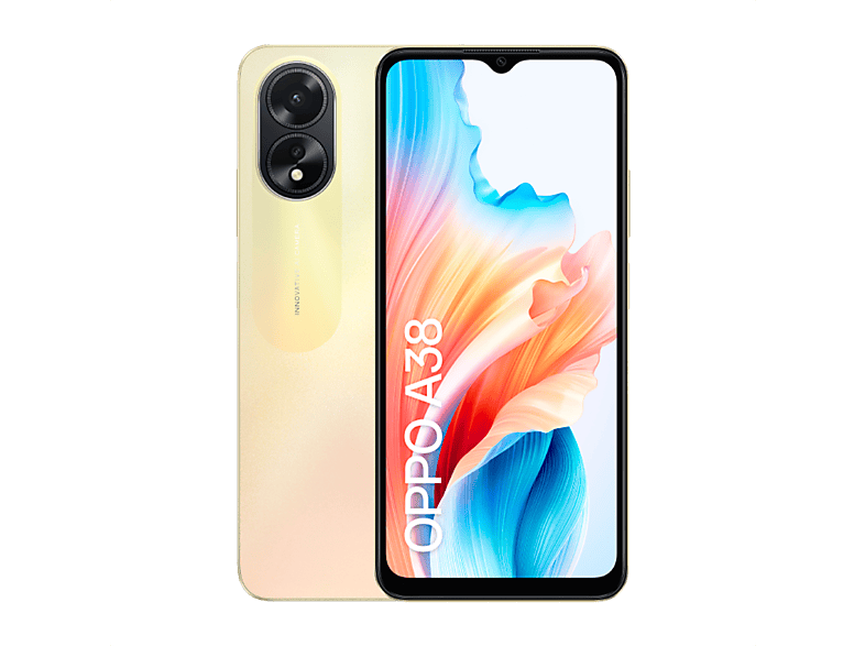 OPPO A38 Glowing gold 128 GB 4GB RAM 6.56  HD+ LCD MediaTek Helio G85 5000 mAh Android 13