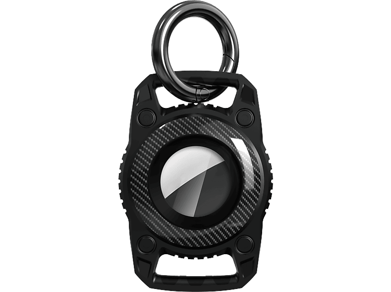 ISY IAT-5100-BK Llavero Para Apple AirTag Para animales Impermeable Silicona Metal Negro