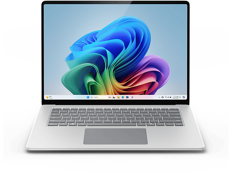 Microsoft Surface Laptop Copilot+ PC 15 Snapdragon® X Elite 45 TOPS 16GB RAM 256GB SSD Adreno Graphics Windows 11 Home Platinum