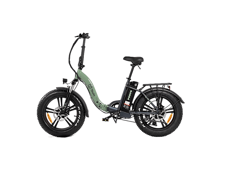 Youin Porto II 250 W 25 km/h 45 km Ruedas 20 FAT Disco delantero y trasero Negro/Verde