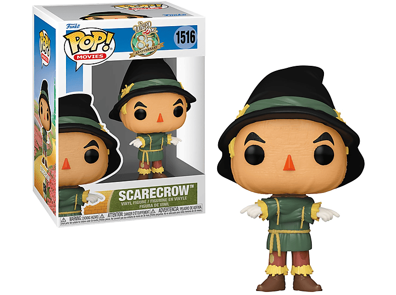 Movies: El Mago de Oz 85 Aniversario - Espantapájaros (Scarecrow) Vinilo 9 cm