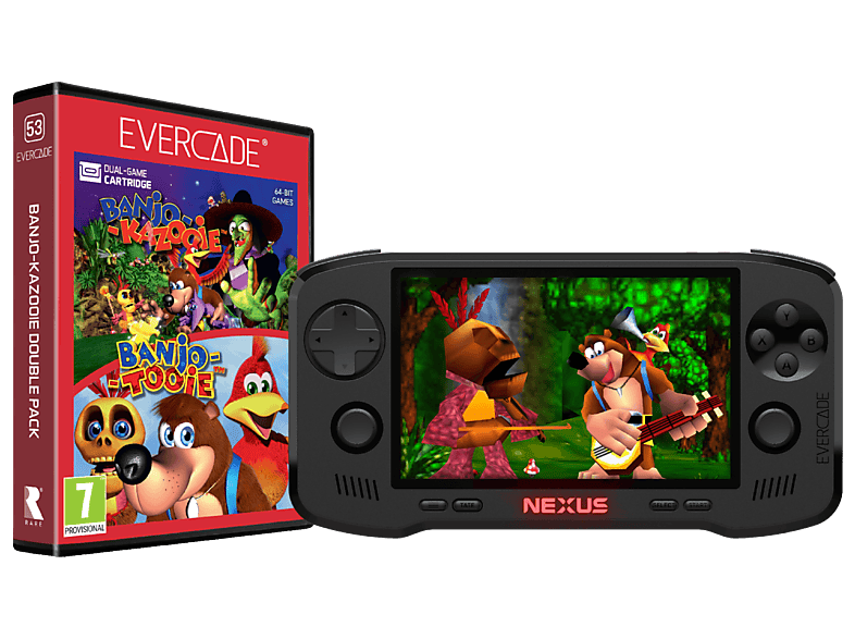 Koch Media Evercade Nexus and Banjokazooie Double Pack 4 GB Negro + Funda de regalo