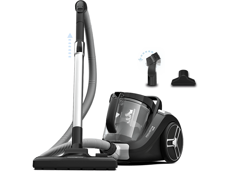 Rowenta Compact Power XXL RO4B25 900W 2.5 L Filtración Ciclónica 3 niveles Radio acción 8.8 m 75 dB(A) Negro