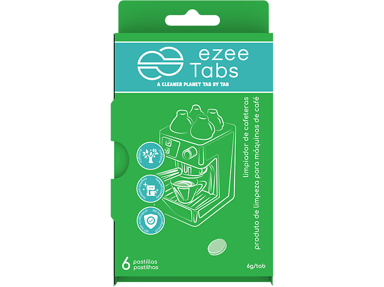 Ezeetabs Para cafeteras 6 pastillas 6 gr Verde