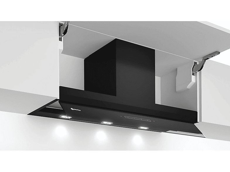 Balay 3BD997GN 3 velocidades 749 m³/h 86 cm Visera protectora Control Mecánico Cristal Negro