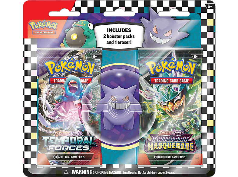 Magicbox Pokémon TCG: Regreso al Cole 2024 - 2 blísters de refuerzo con borrador Aleatorio