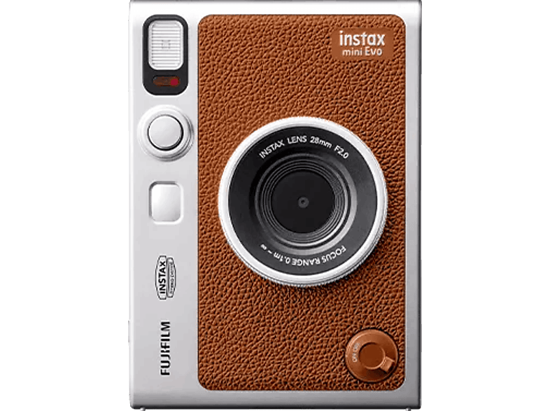 Fujifilm Instax Mini Evo ISO 100-1600 Pantalla LCD Bluetooth Marrón