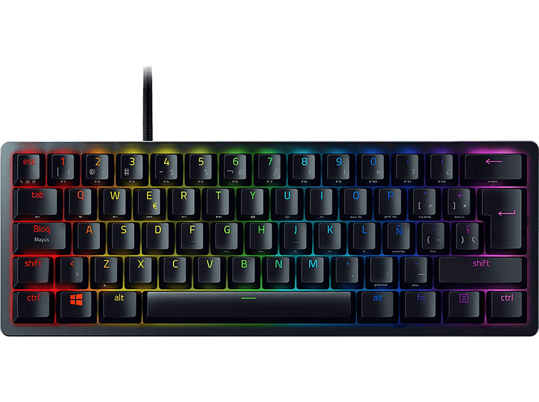 Razer Huntsman Mini Purple Switch USB Chroma RGB Negro