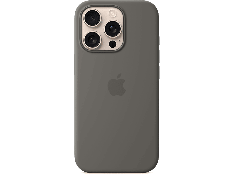 Apple Funda de silicona con MagSafe para iPhone 16 Pro Gris piedra